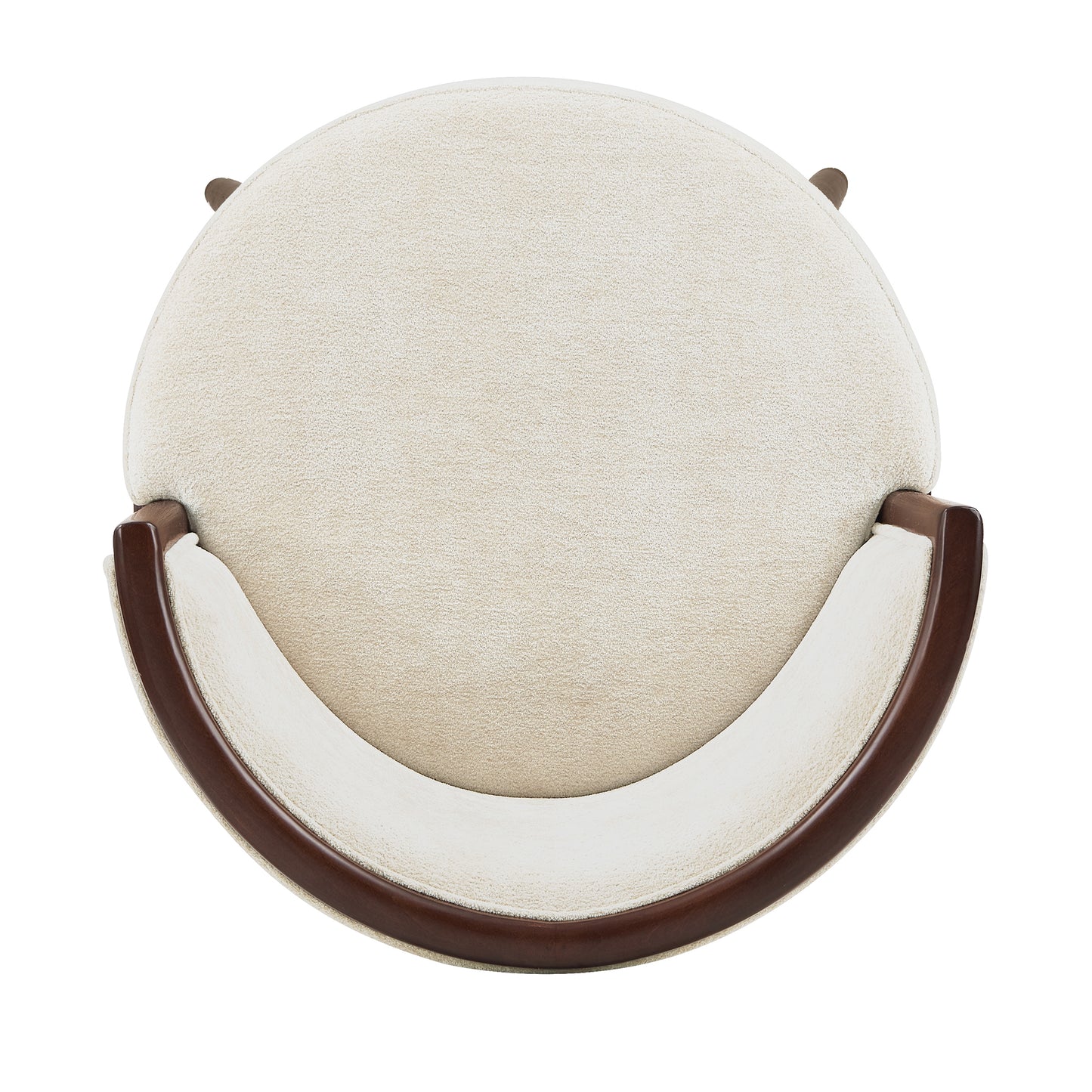 Evalyn Modern Wood Upholstered Counter Stool in Cream - Set of 2 2-CS021-CR