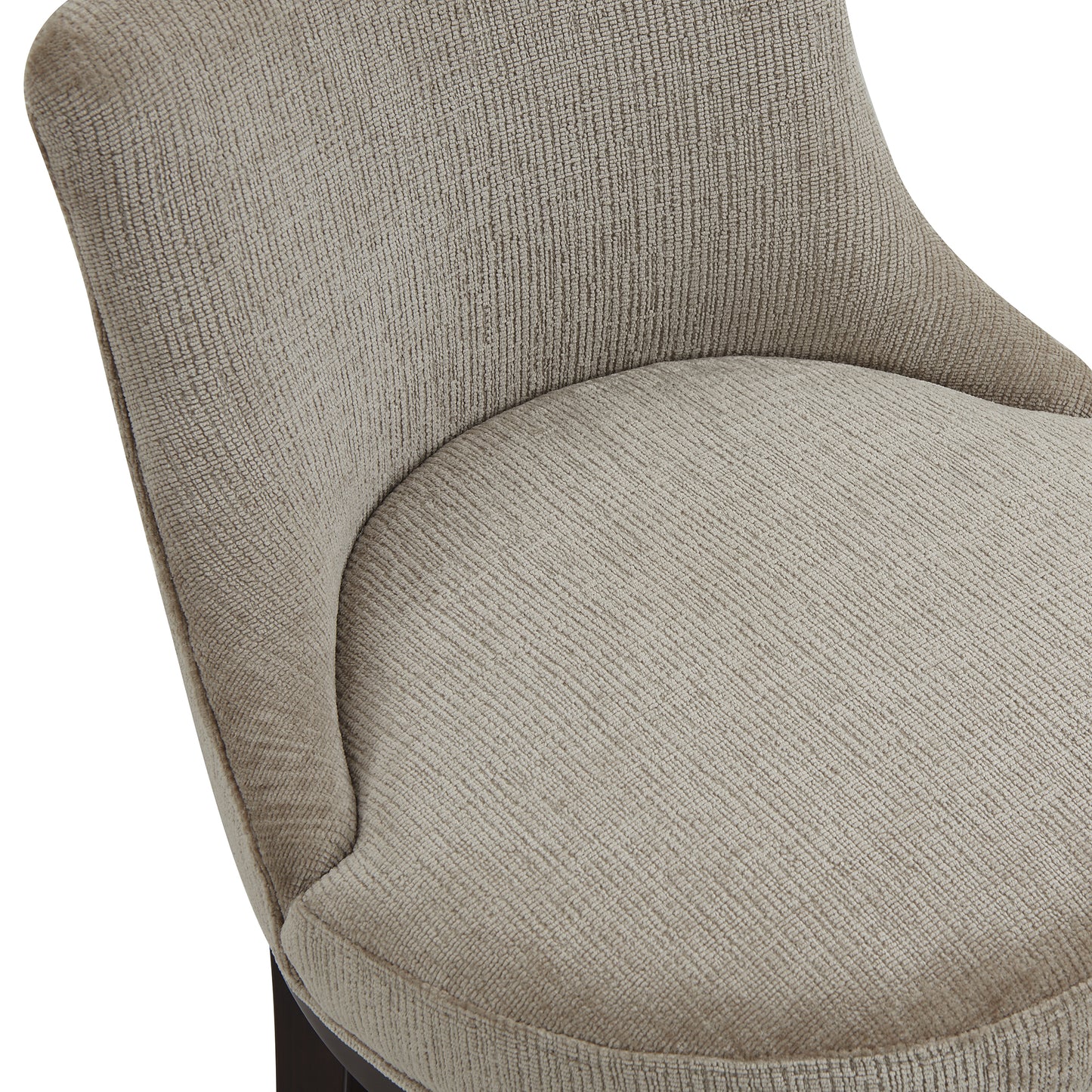 Lucia Modern Wood Chenille Counter Stool in Taupe - Set of 2 2-CS022-TP