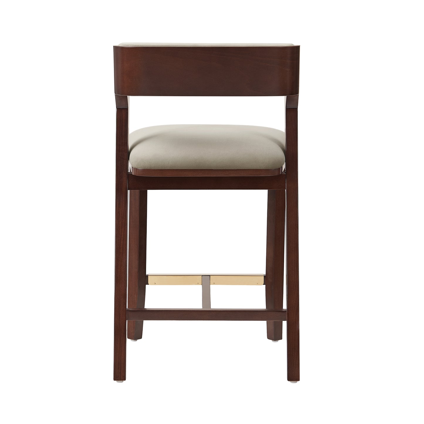 Patricia Modern Wood Upholstered Counter Stool in Linen - Set of 2 2-CS023-LN
