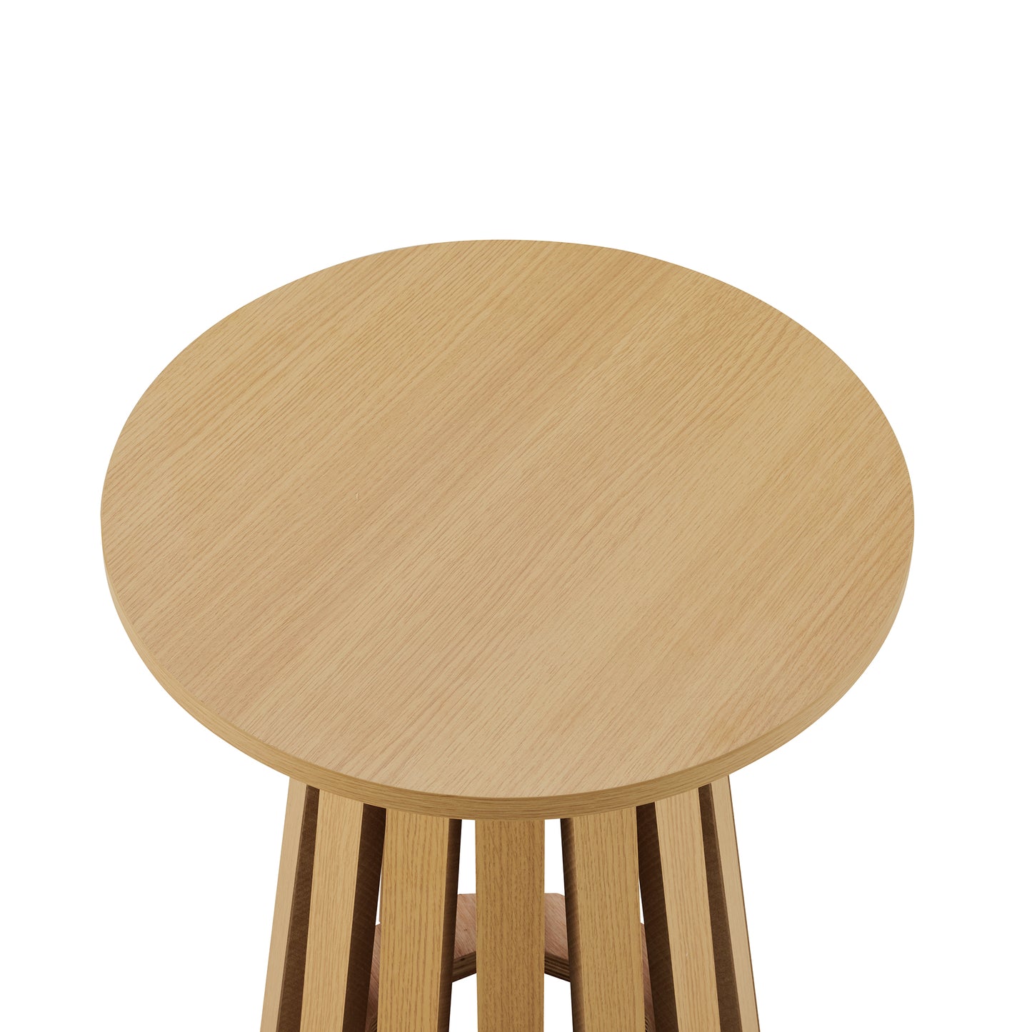 Layla Scandinavian Modern 2-Piece Coffee Table & End Table Set in Light Oak 2-CTET1912-NA