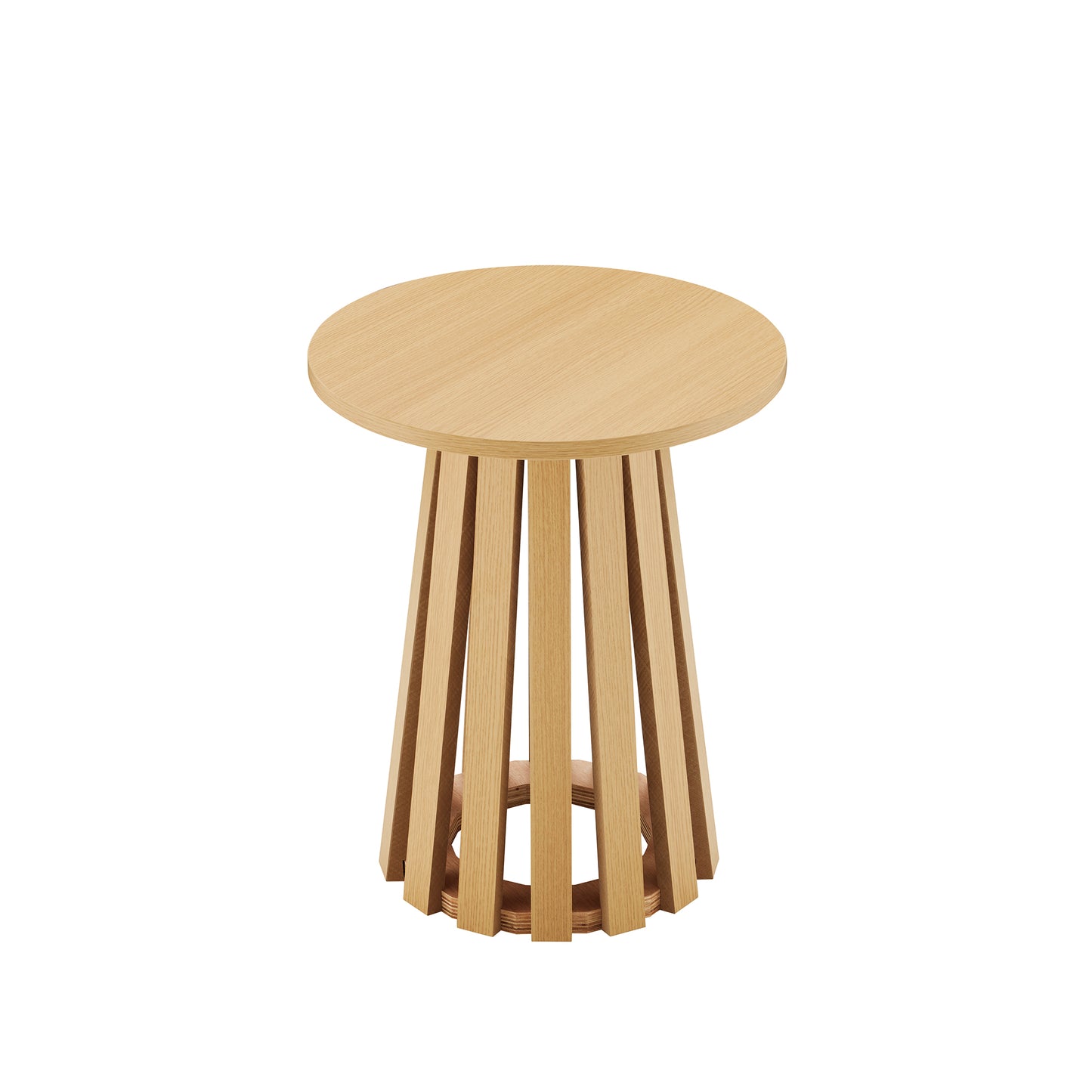 Layla Scandinavian Modern 2-Piece Coffee Table & End Table Set in Light Oak 2-CTET1912-NA