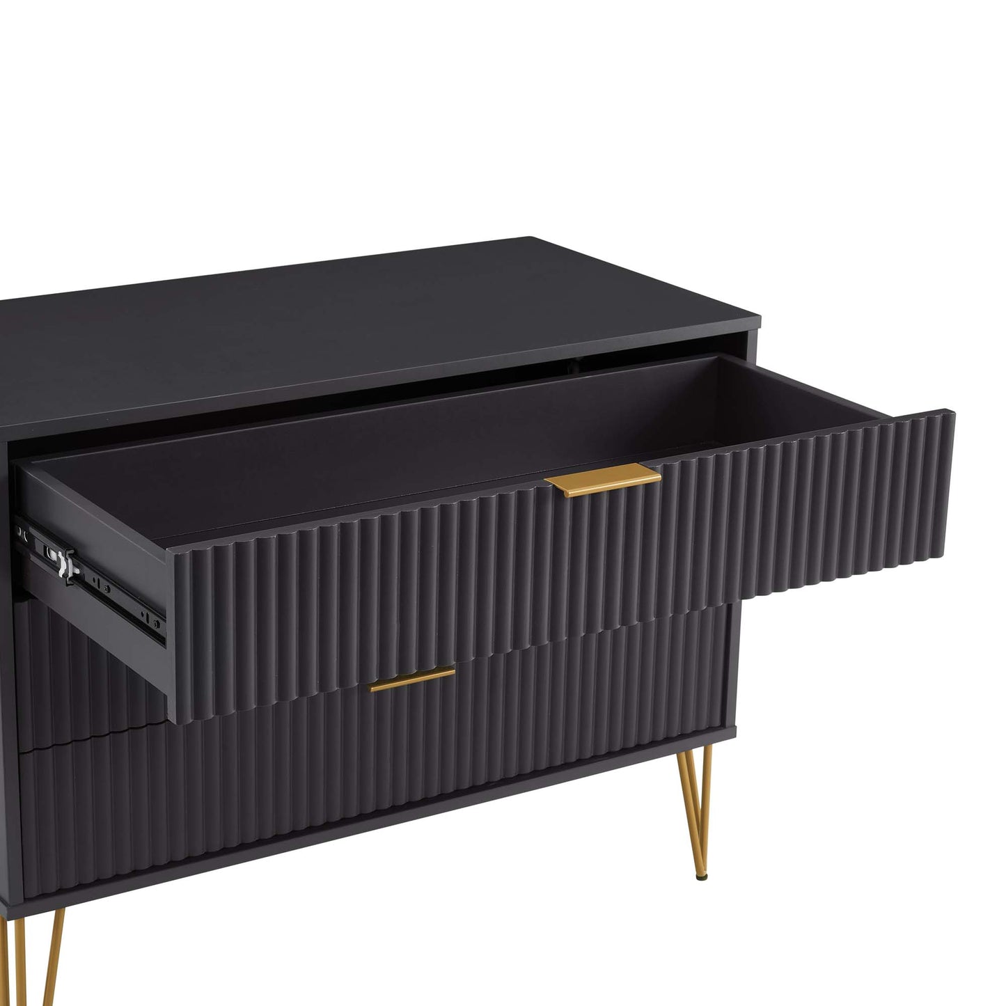 Dumbo Modern 2-Piece Dresser Set in Black 2-DB01-BK