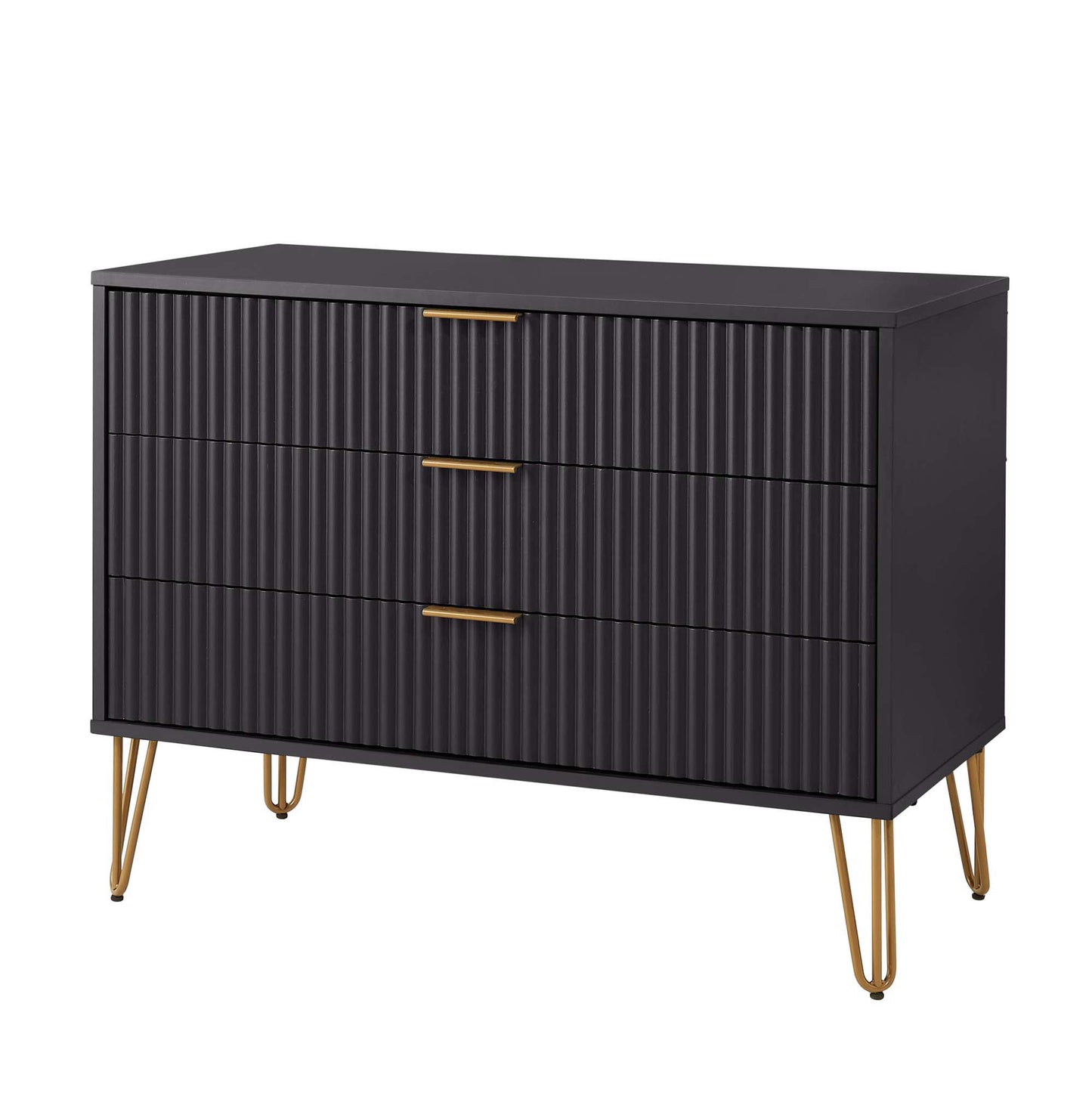 Dumbo Modern 2-Piece Dresser Set in Black 2-DB01-BK