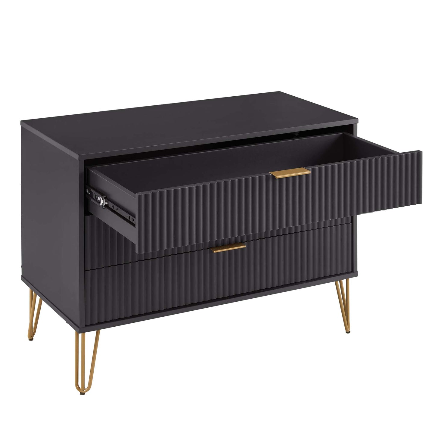 Dumbo Modern 2-Piece Dresser Set in Black 2-DB01-BK
