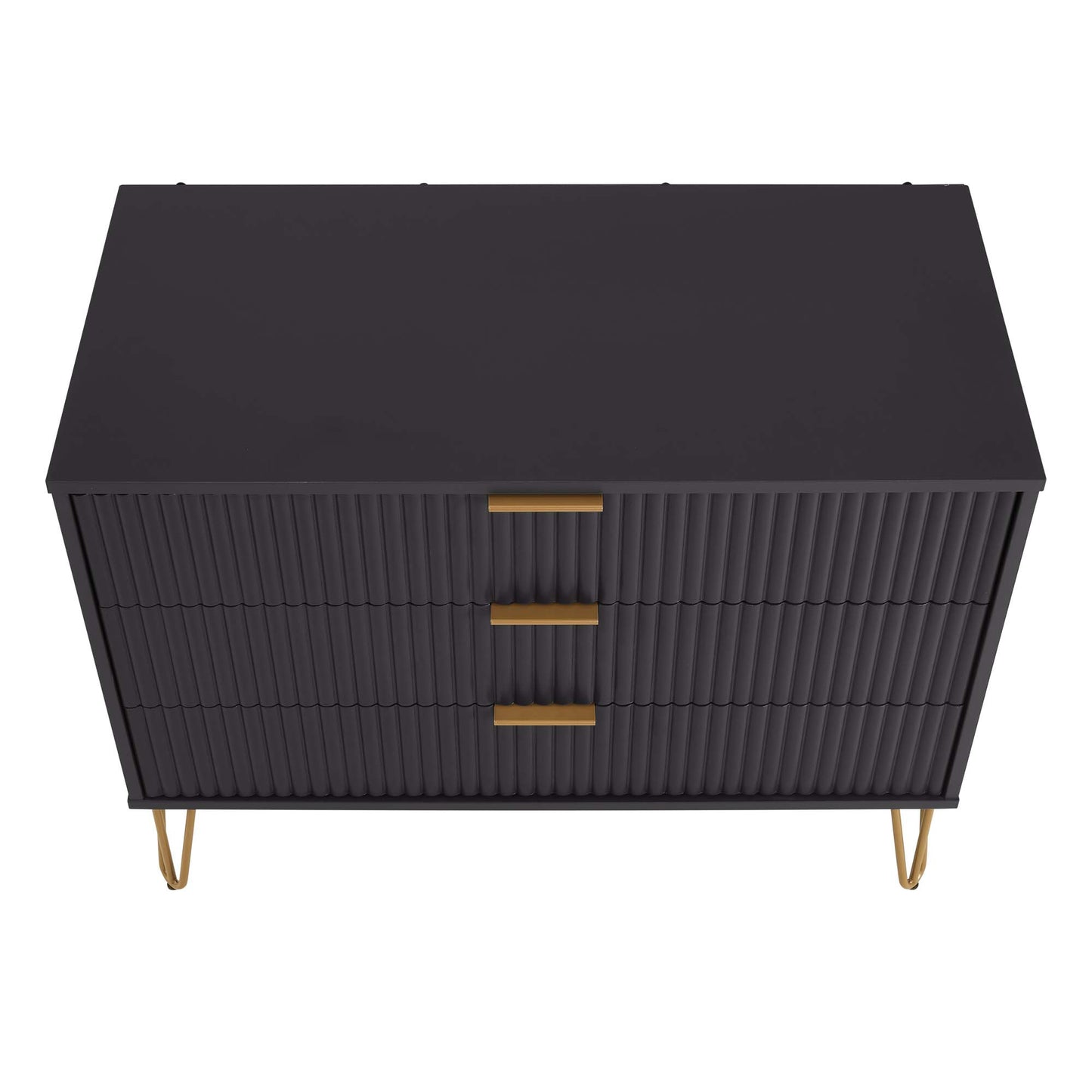 Dumbo Modern 2-Piece Dresser Set in Black 2-DB01-BK