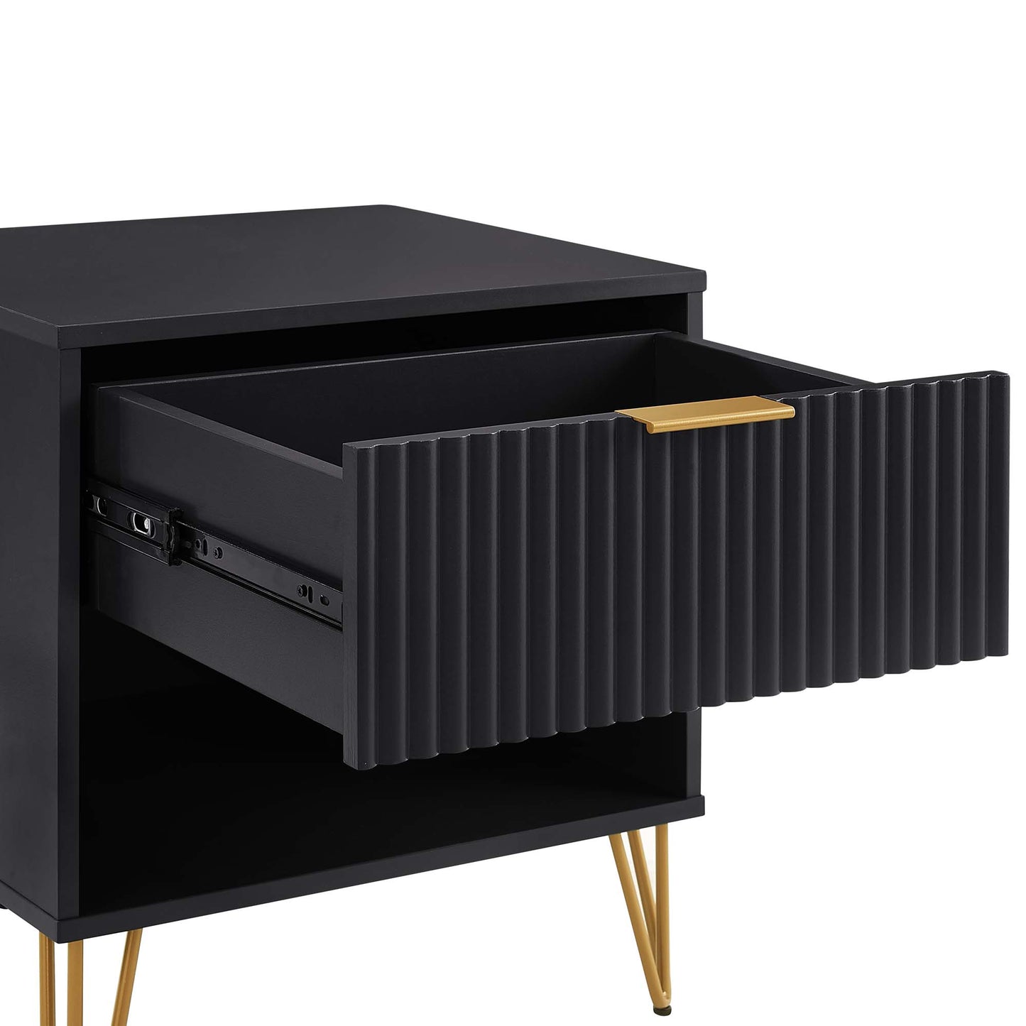 Dumbo Modern 2-Piece Dresser Set in Black 2-DB01-BK