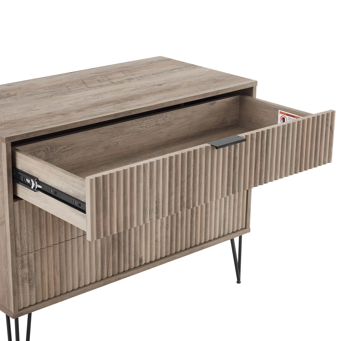 Dumbo Modern 2-Piece Dresser Set in Rustic Gray 2-DB02-GY