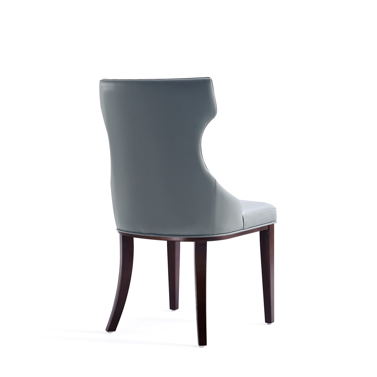 Manhattan Comfort Reine Faux Leather Dining Chair in Pebble Grey (Set of 4) 2-DC007-PE
