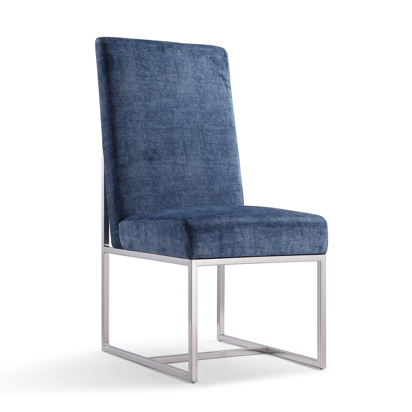 Manhattan Comfort Element Blue Velvet Dining Armchair (Set of 2)- 2-DC030-BL