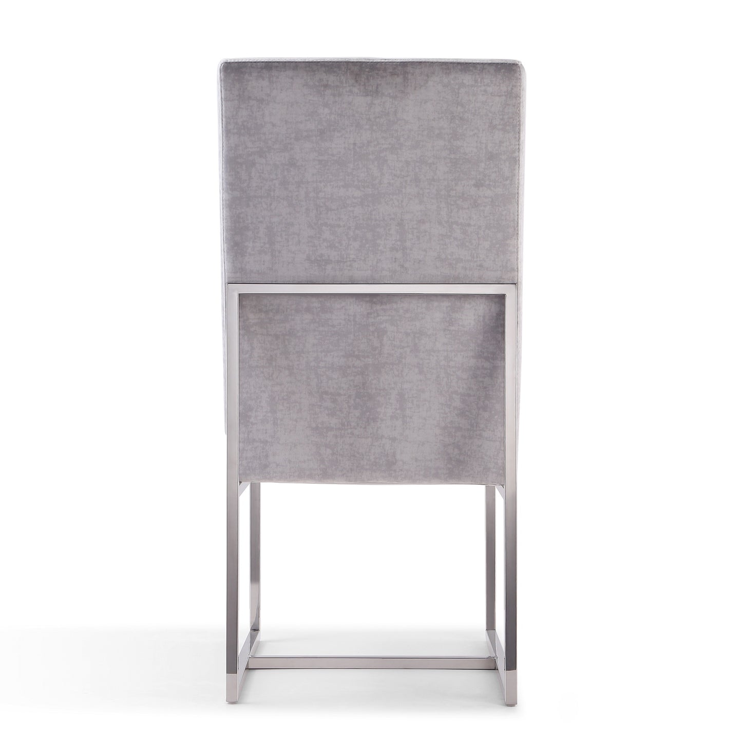 Manhattan Comfort Element Grey Velvet Dining Armchair (Set of 2) 2-DC030-GY