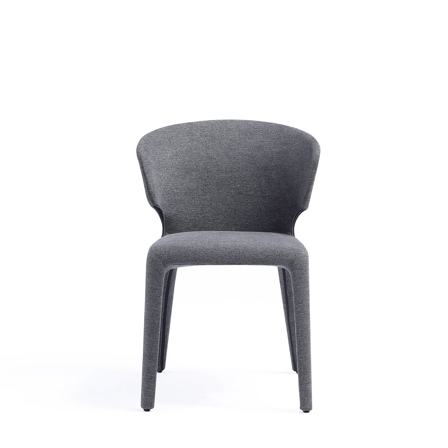 Conrad Mid-Century Modern Upholstered Dining Chair in Gray - Set of 4 2-DC031-WGY