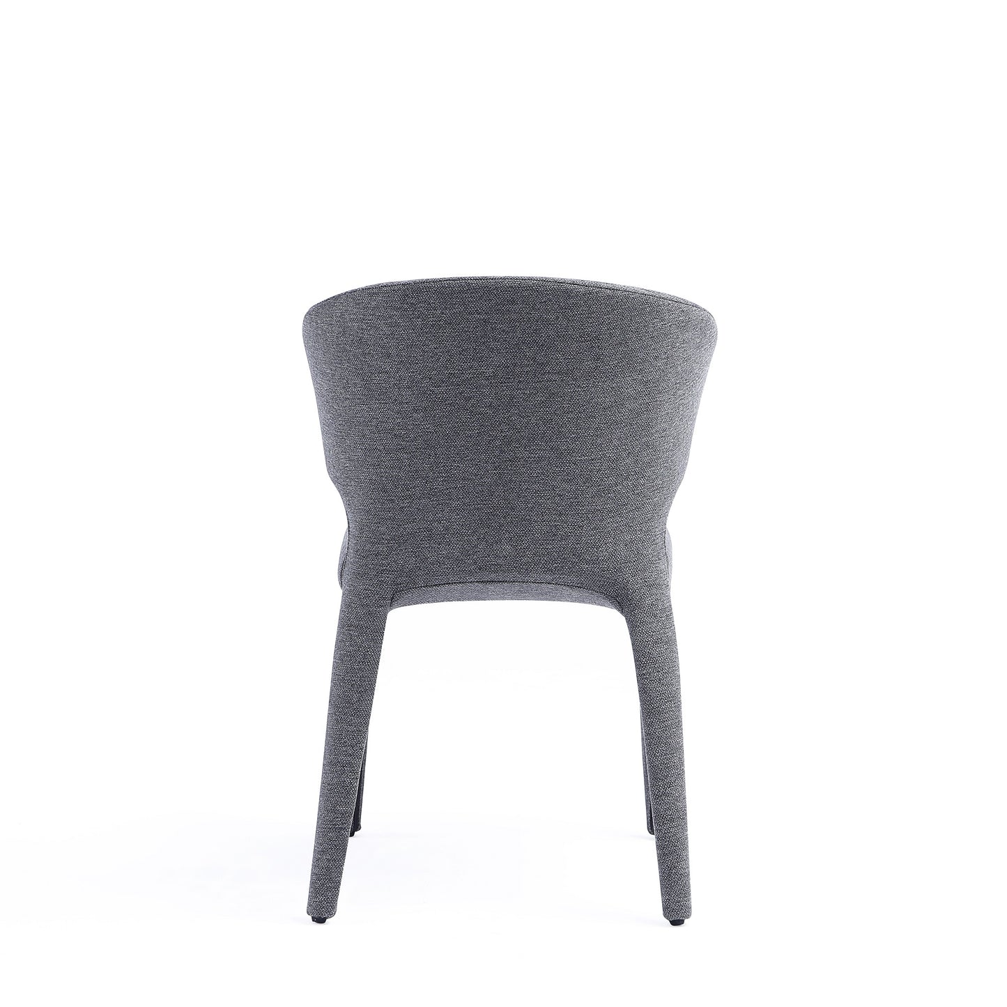 Conrad Mid-Century Modern Upholstered Dining Chair in Gray - Set of 4 2-DC031-WGY