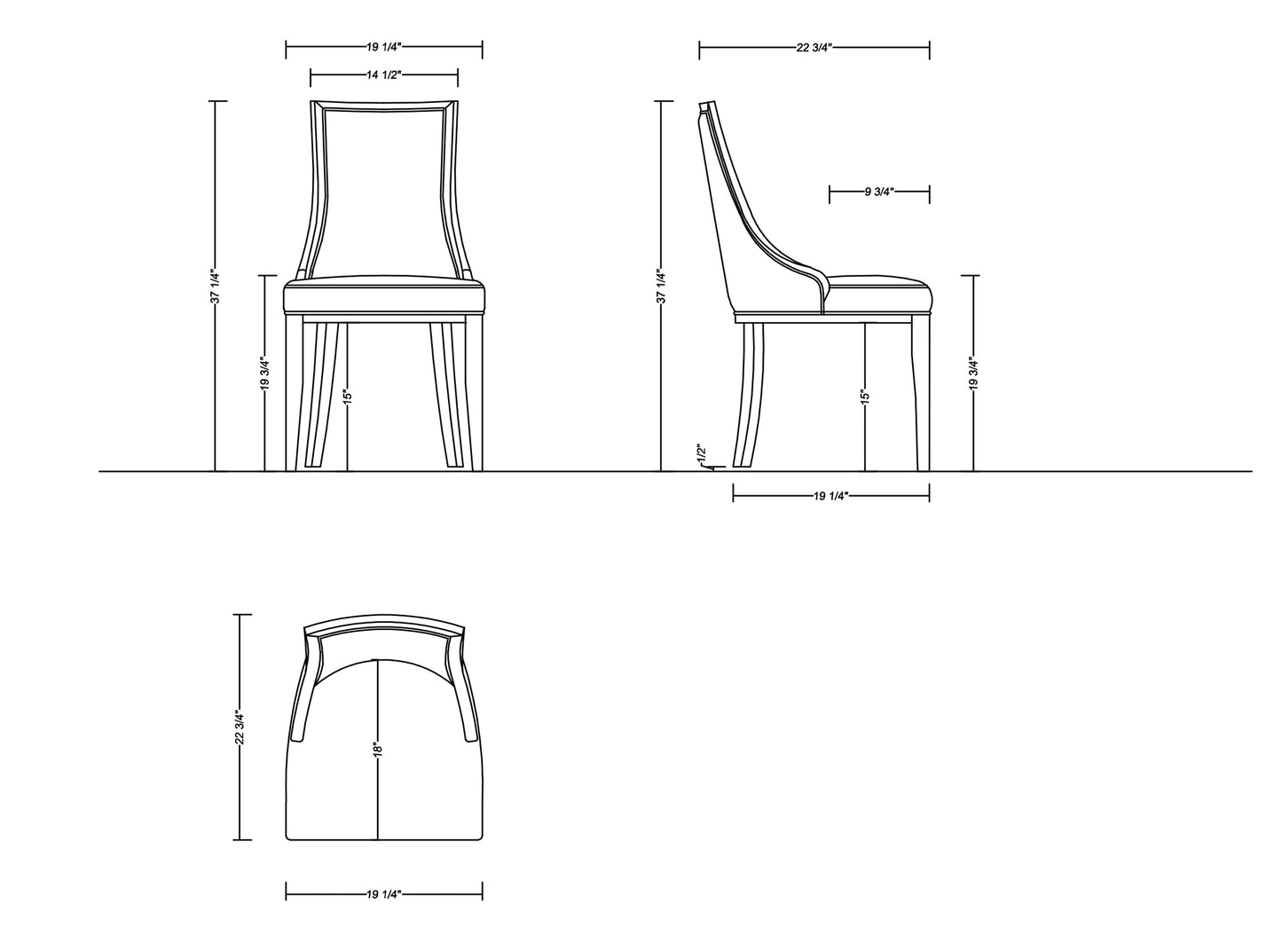 Manhattan Comfort Grand Faux Leather Dining Chair in Tan with Beech Wood Frame (Set of 4) 2-DC048-TN
