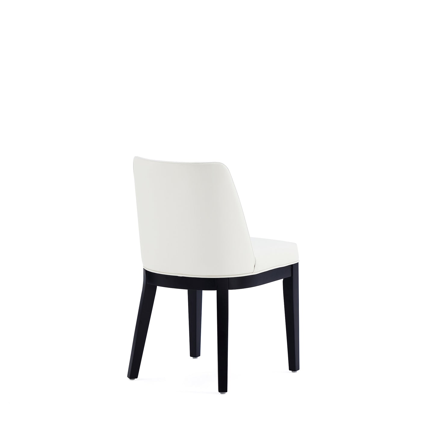 Manhattan Comfort Gansevoort Modern Faux Leather Dining Chair in Cream (Set of 4) 2-DC051-CR