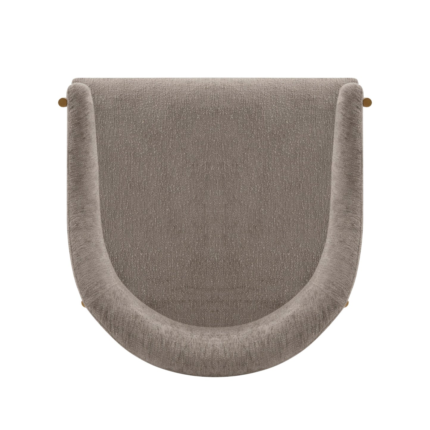Manhattan Comfort Modern Lia Chenille Dining Armchair in Stone - Set of 2 2-DC074-ST