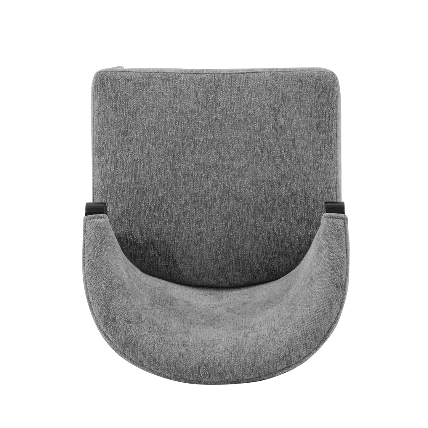 Manhattan Comfort Modern Ola Chenille Dining Chair in Grey- Set of 2 2-DC075-GY