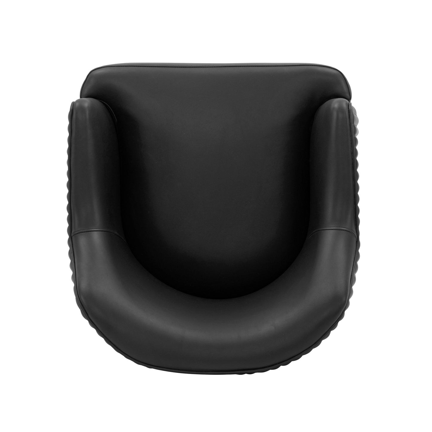 Raya Modern Wood Vegan Leather Dining Chair in Black - Set of 2 2-DC078-BK