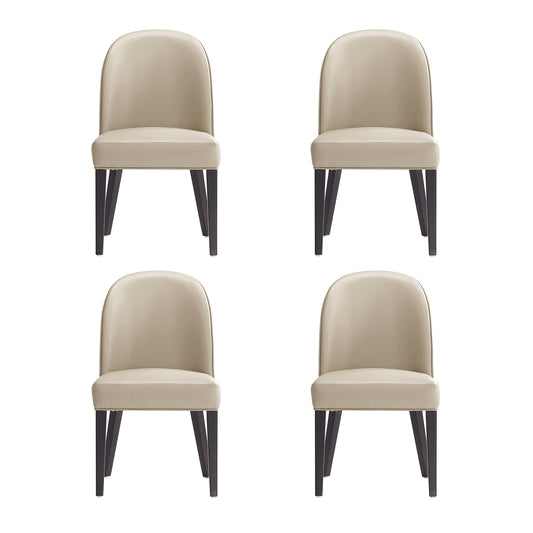 Hillman Modern Wood Upholstered Dining Chair in Sand - Set of 4 2-DC087-SD
