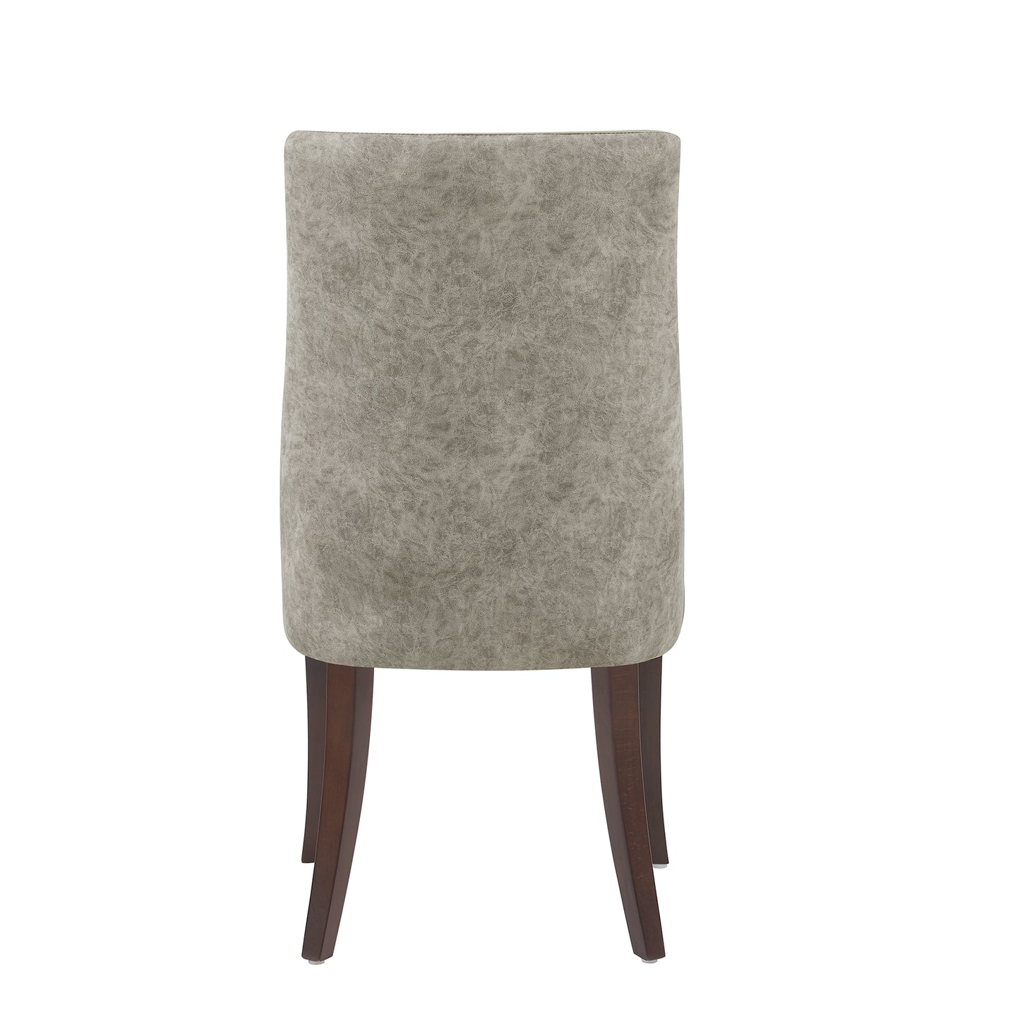 Connie Modern Wood Vegan Leather and Velvet Dining Chair in Taupe - Set of 4 2-DC095-TP