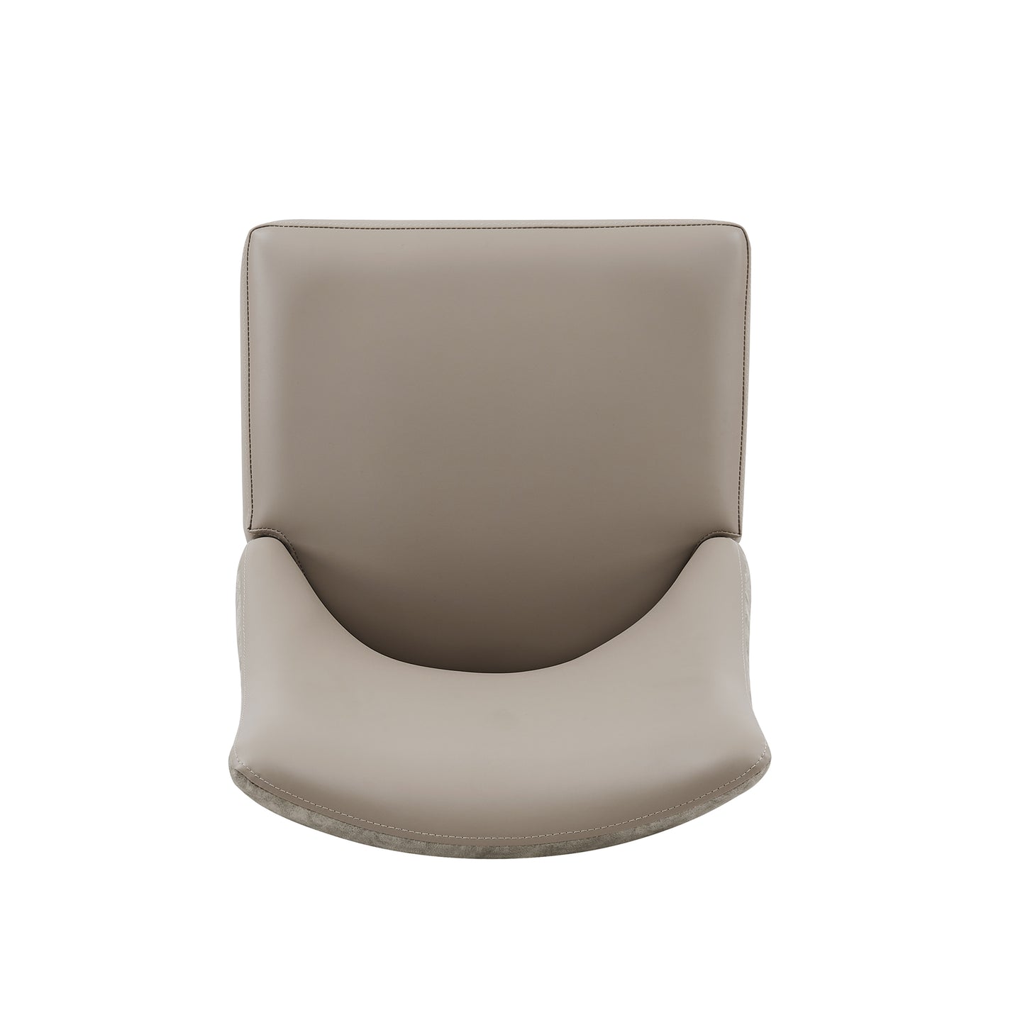 Connie Modern Wood Vegan Leather and Velvet Dining Chair in Taupe - Set of 4 2-DC095-TP