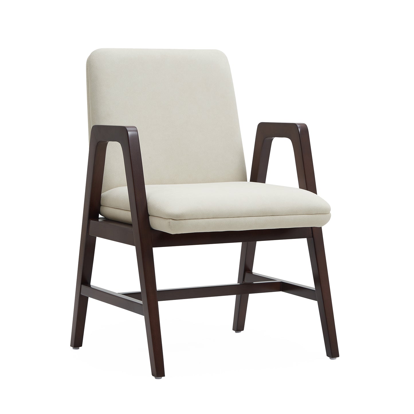 Stella Modern Wood Velvet Armchair in Cream - Set of 2 2-DC101AR-CR