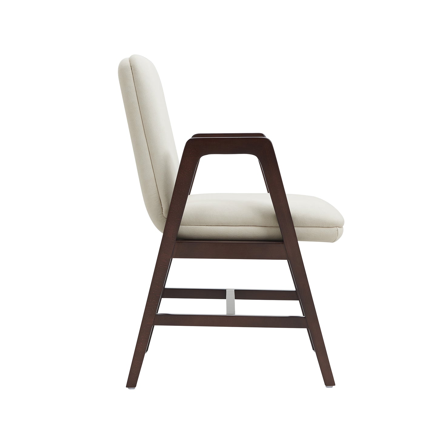Stella Modern Wood Velvet Armchair in Cream - Set of 2 2-DC101AR-CR