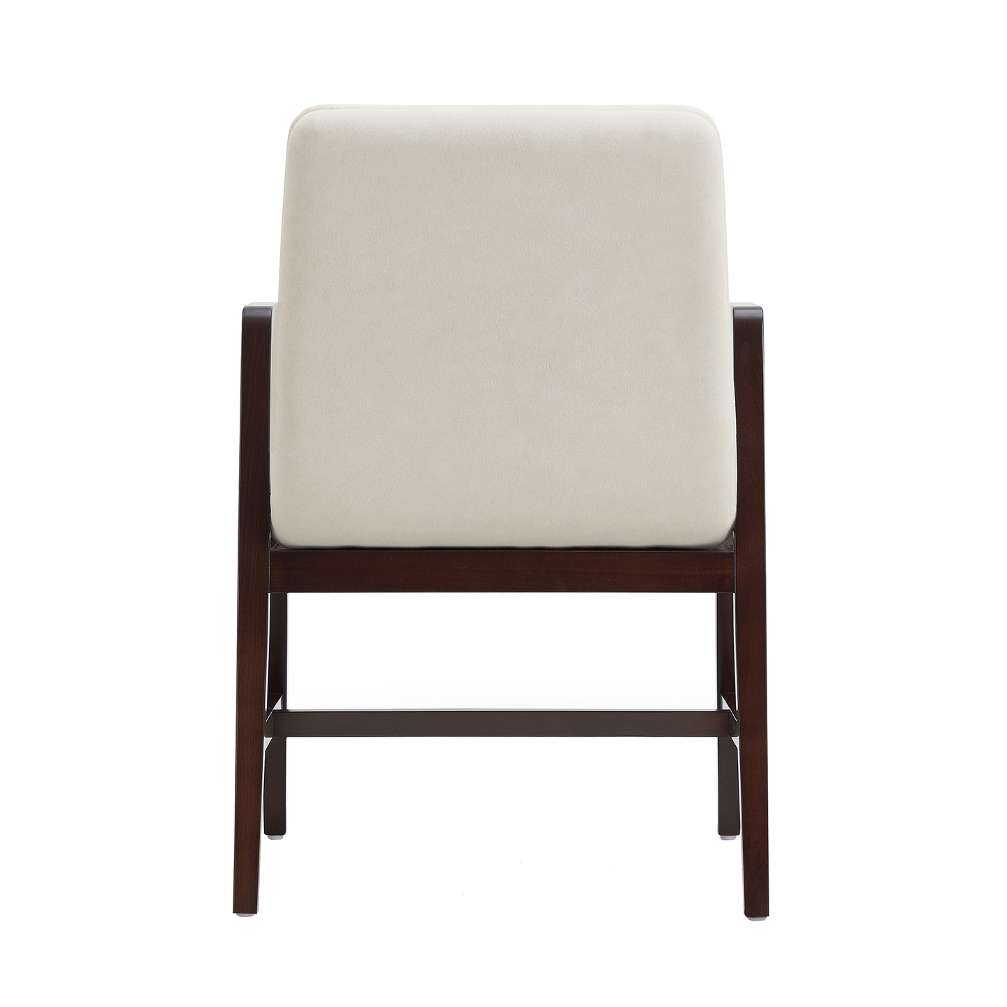 Stella Modern Wood Velvet Armchair in Cream - Set of 2 2-DC101AR-CR