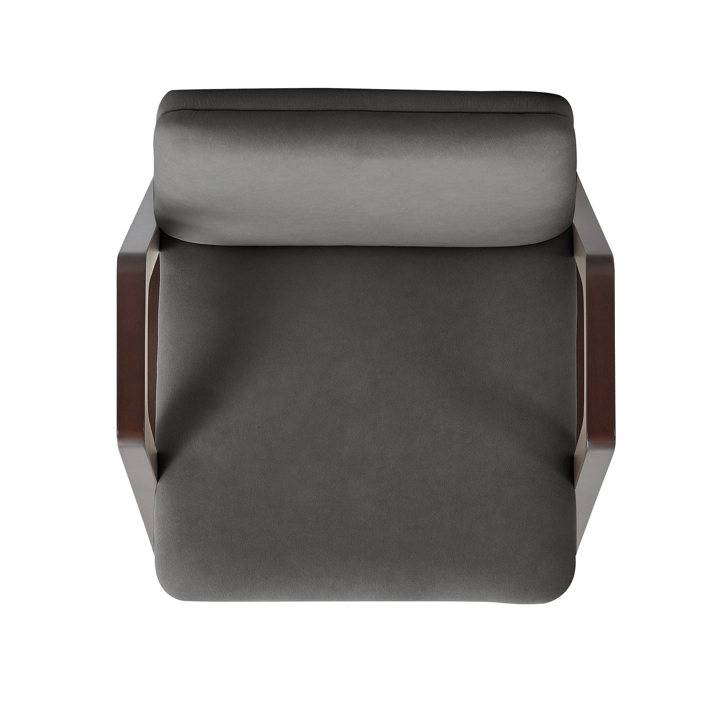 Stella Modern Wood Velvet Armchair in Graphite - Set of 2 2-DC101AR-GY