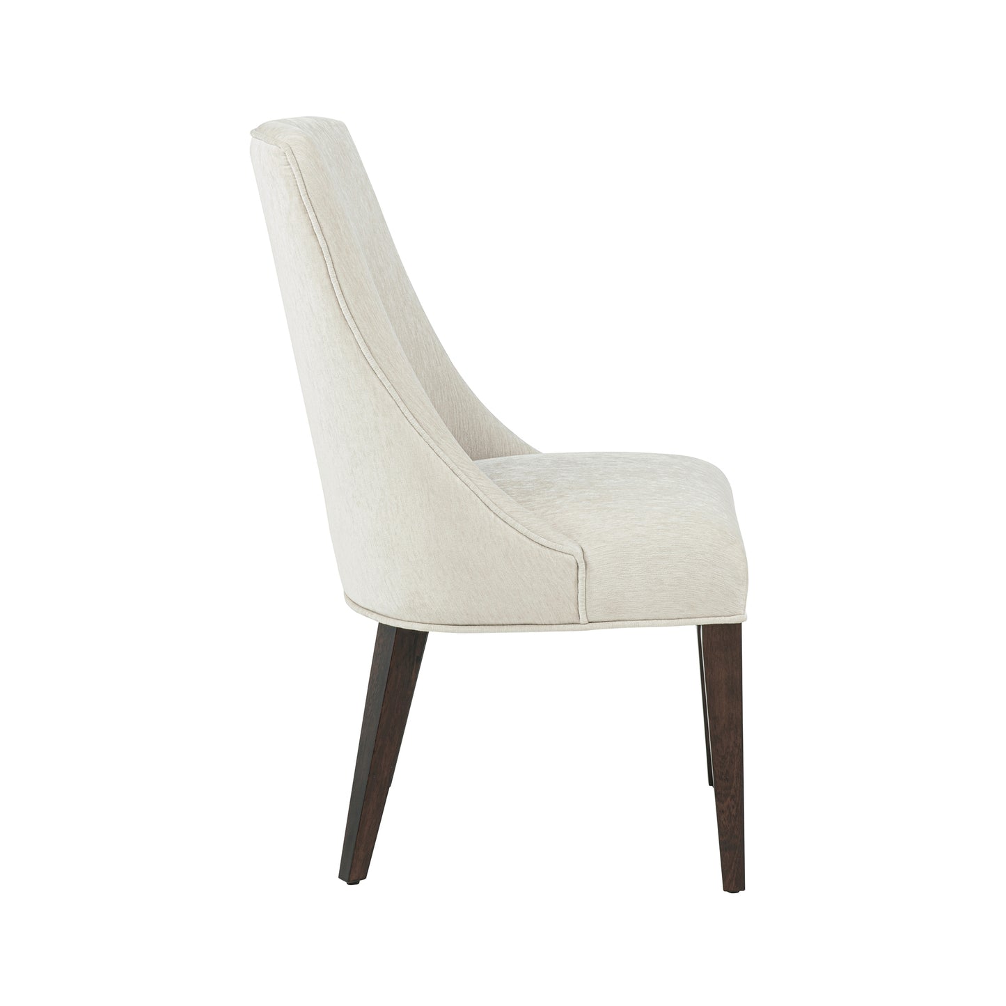 Beever Modern Wood Chenille Dining Chair in Cream - Set of 4 2-DC103-CR