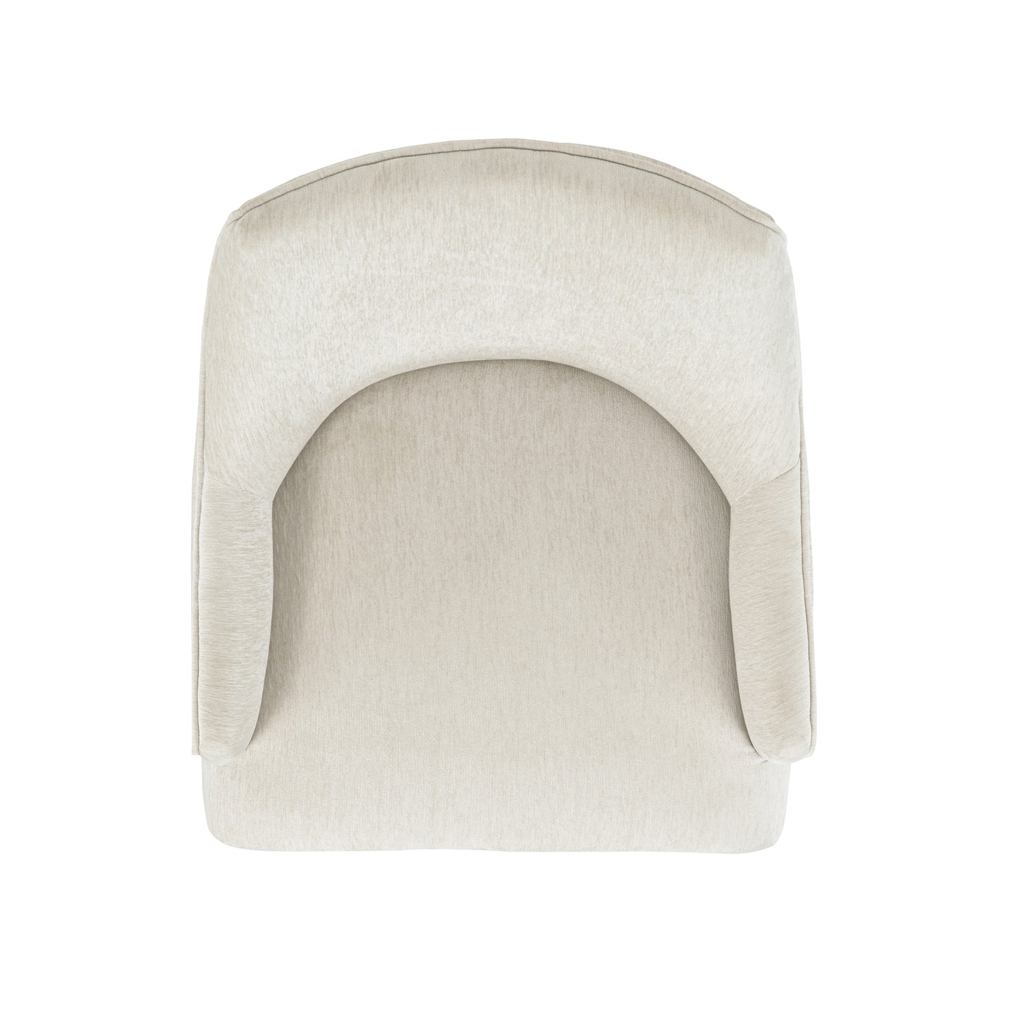 Beever Modern Wood Chenille Armchair in Cream - Set of 2 2-DC103AR-CR