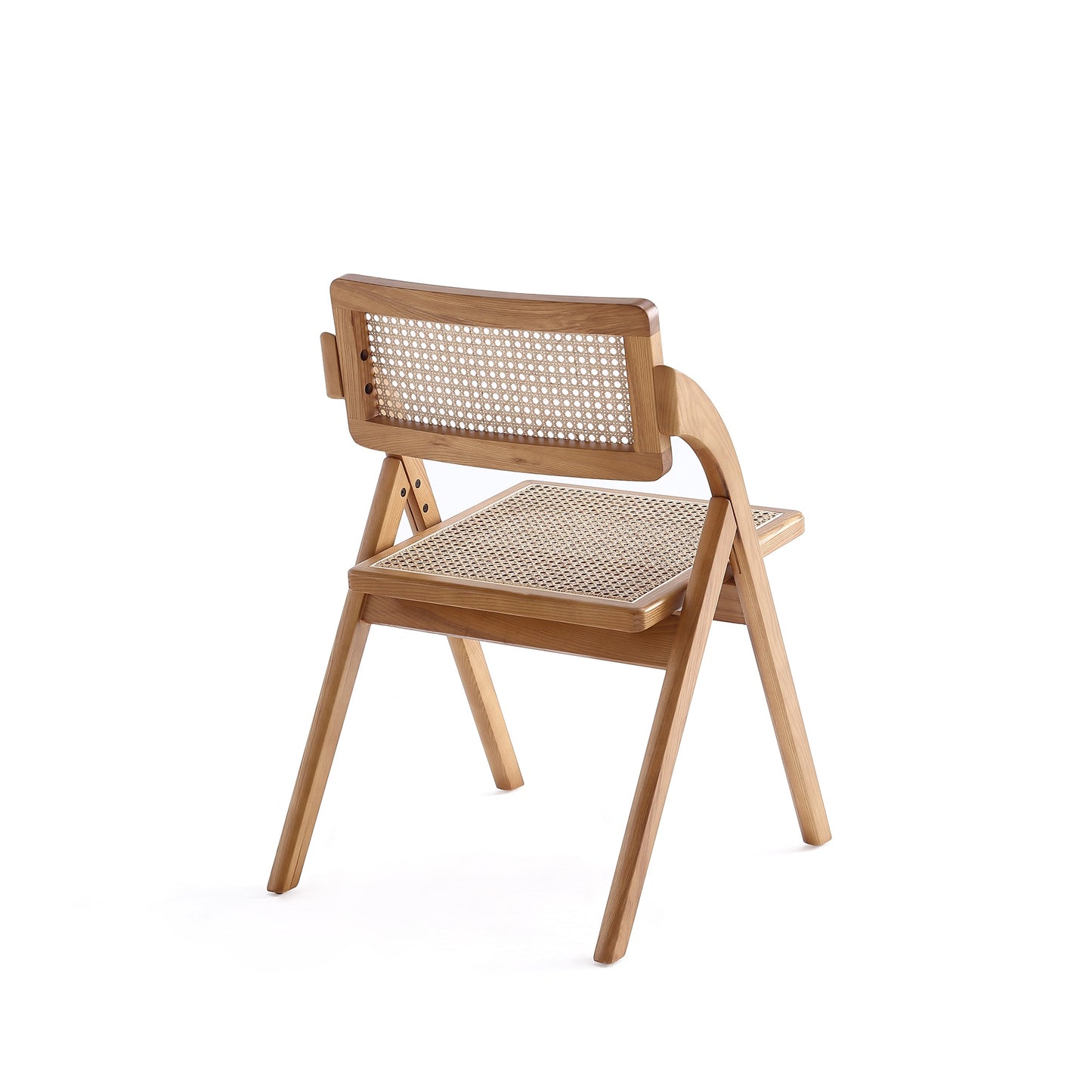 Lambinet Industry Chic Wood Folding Chair in Natural - Set of 4 2-DCCA07-NA
