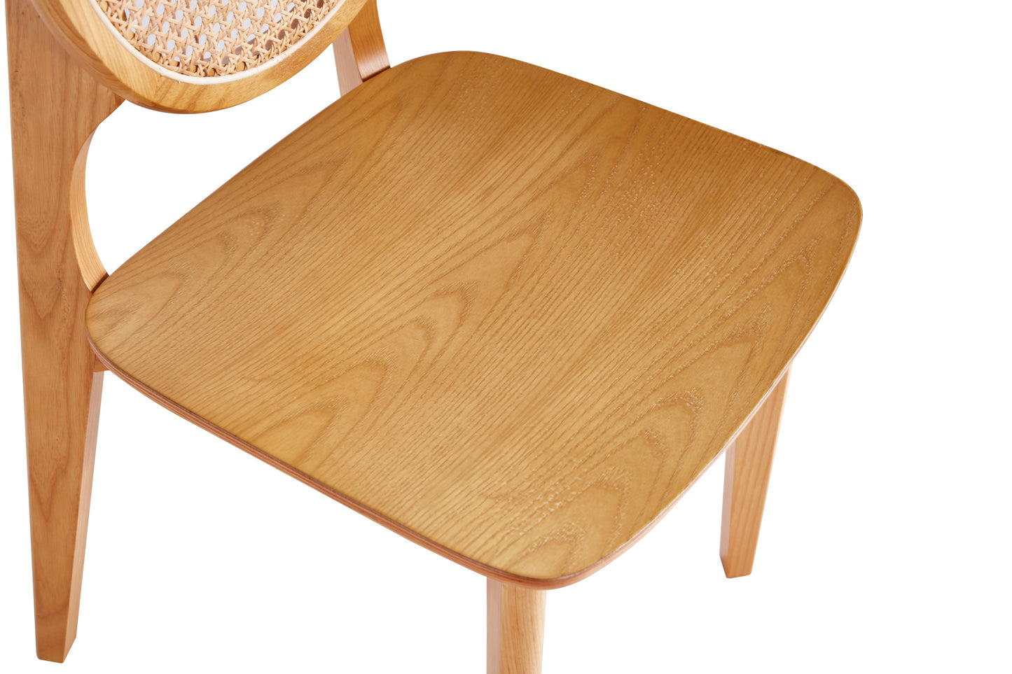 Versailles Industry Chic Wood Dining Chair in Natural - Set of 4 2-DCCA11-NA