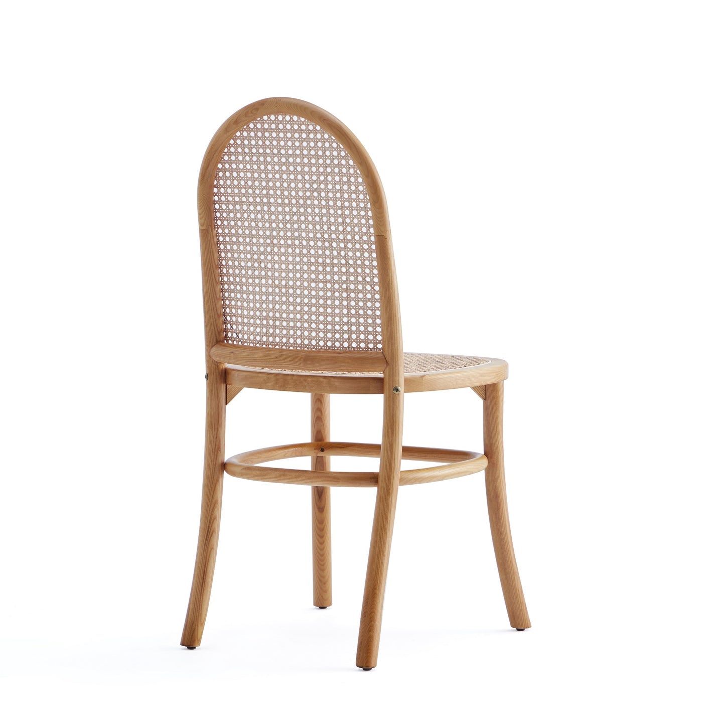 Manhattan Comfort Paragon Dining Chair 2.0 in Nature and Cane - Set of 4 2-DCCA12-NA