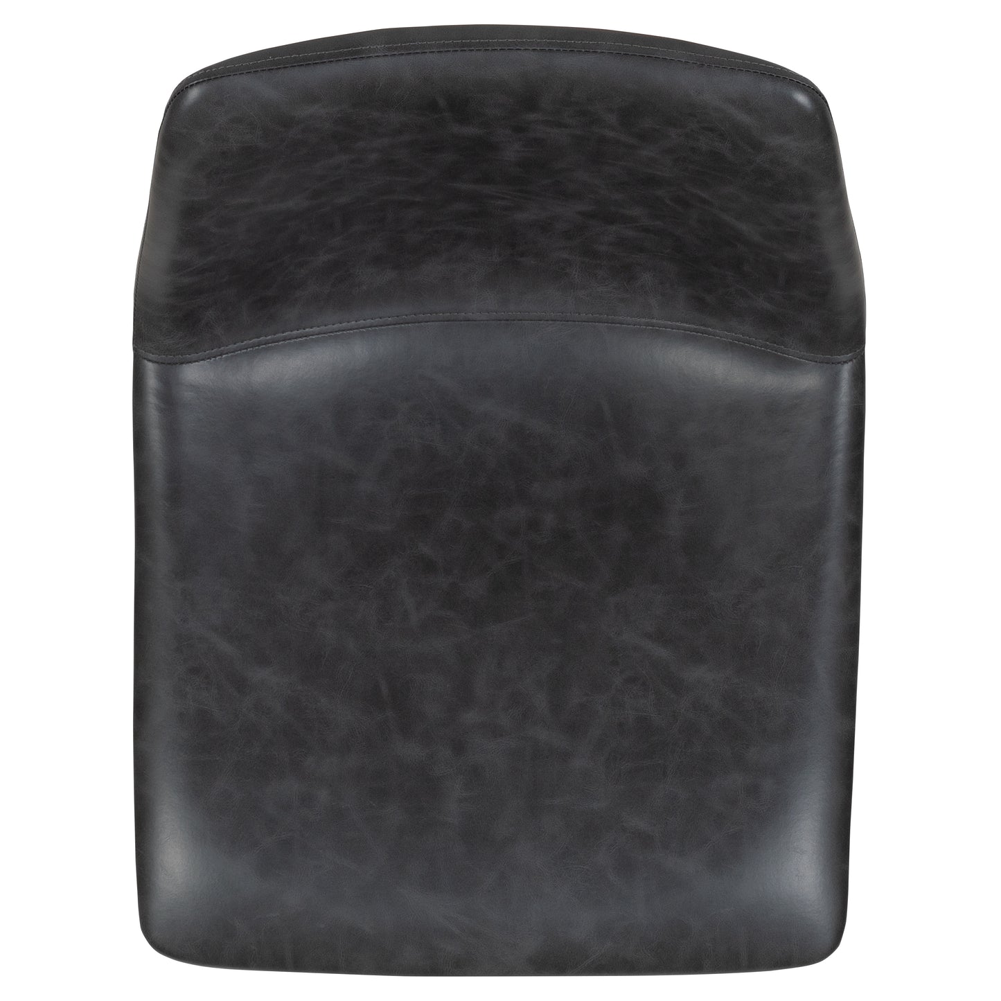 Reagan 24 Inch Commercial Grade LeatherSoft Counter Height Barstools in Dark Gray, Set of 2 Gray