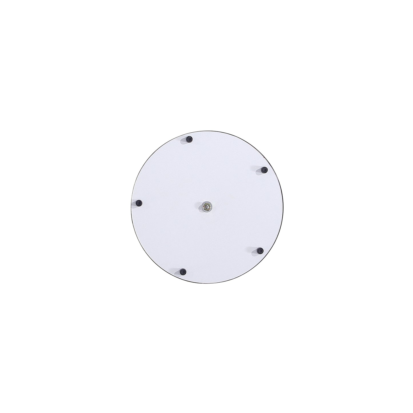 Manhattan Comfort Modern Anderson End Table 1.0 Upholstered in Orange Leatherette with Gold Tabletop - Set of 2 2-ET004-OR