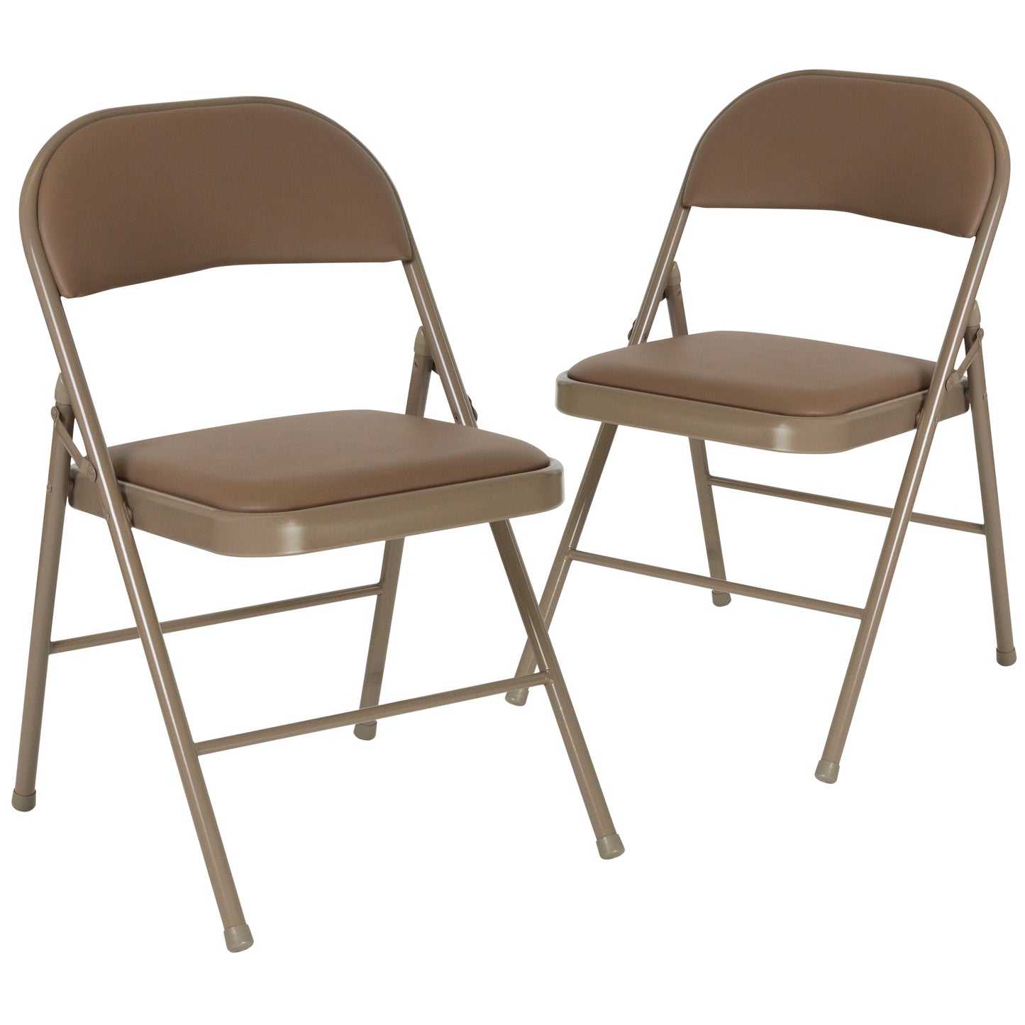 2 Pack HERCULES Series Double Braced Beige Vinyl Folding Chair Beige 2-HA-F003D-BGE-GG