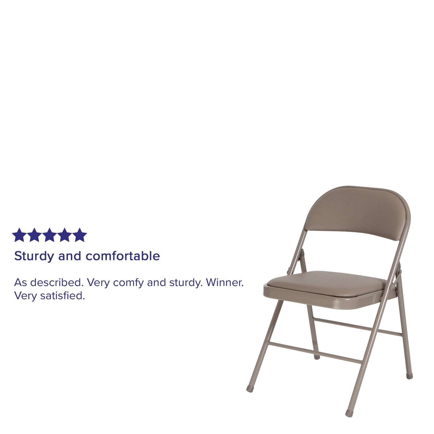 2 Pack HERCULES Series Double Braced Gray Vinyl Folding Chair Gray 2-HA-F003D-GY-GG