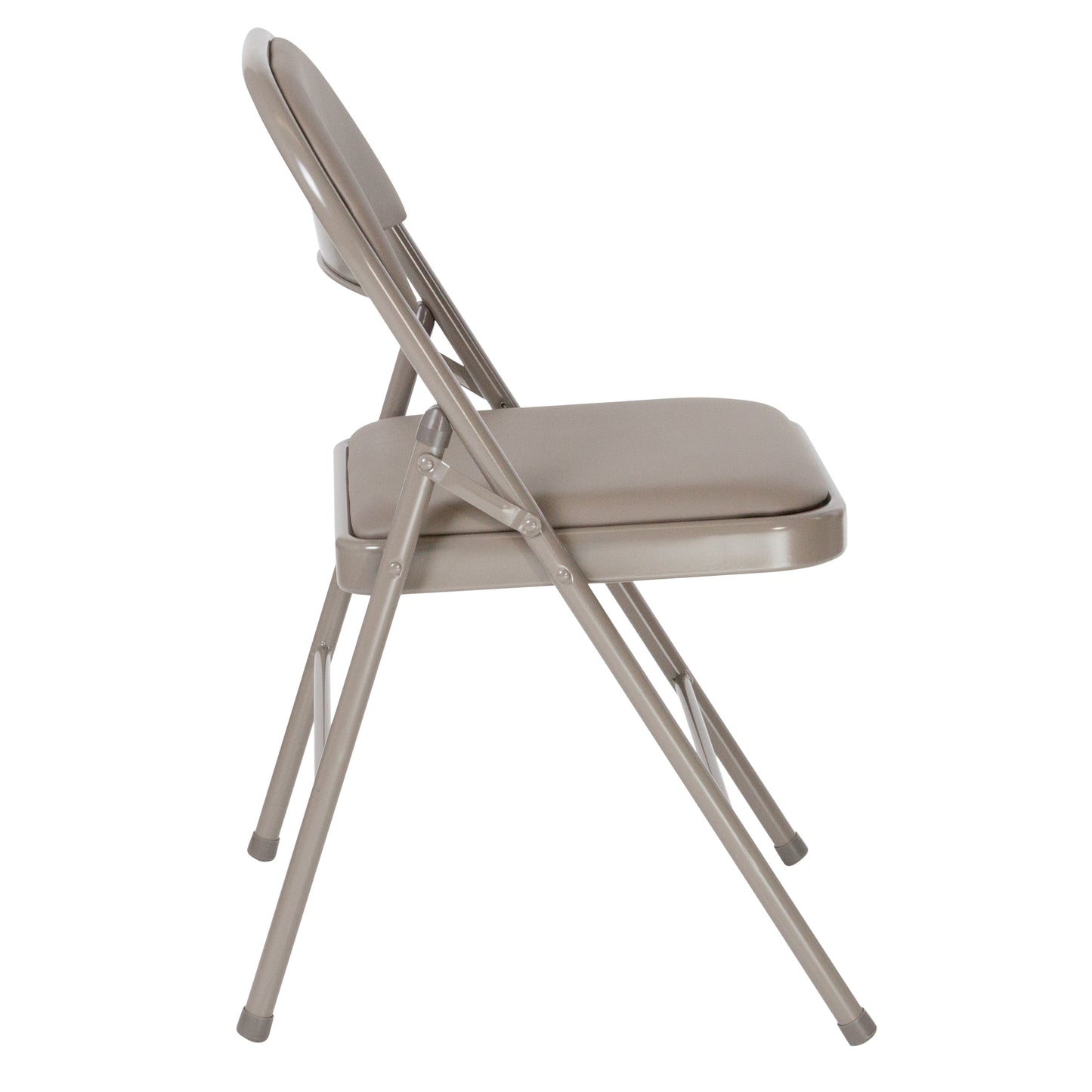 2 Pack HERCULES Series Double Braced Gray Vinyl Folding Chair Gray 2-HA-F003D-GY-GG