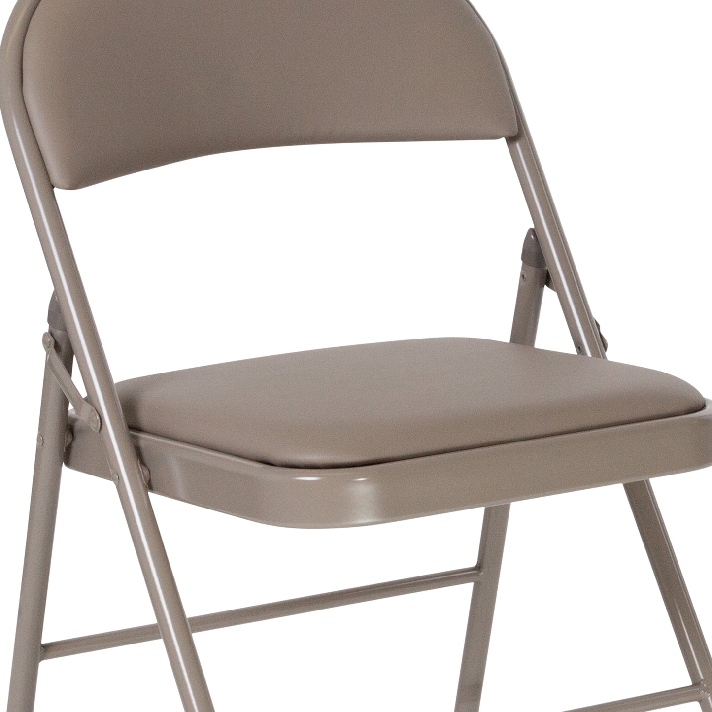2 Pack HERCULES Series Double Braced Gray Vinyl Folding Chair Gray 2-HA-F003D-GY-GG