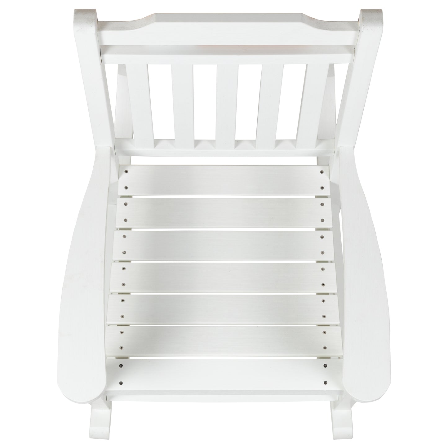 Set of 2 Winston All-Weather Rocking Chair in White Faux Wood White