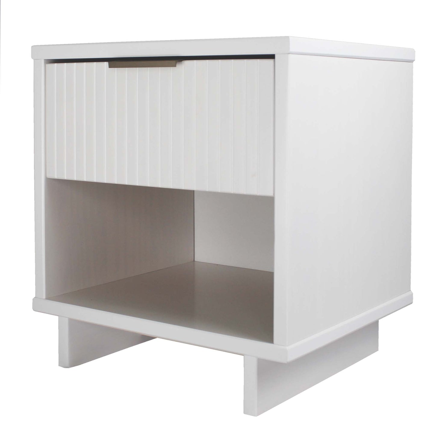 Granville Modern 18" Nightstand in White (1-Drawer) - Set of 2 2-NS-5001