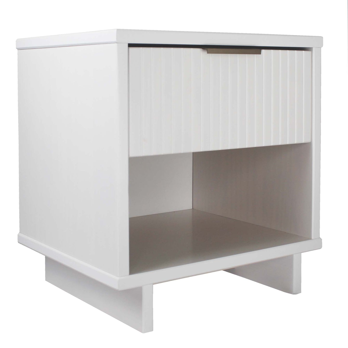 Granville Modern 18" Nightstand in White (1-Drawer) - Set of 2 2-NS-5001
