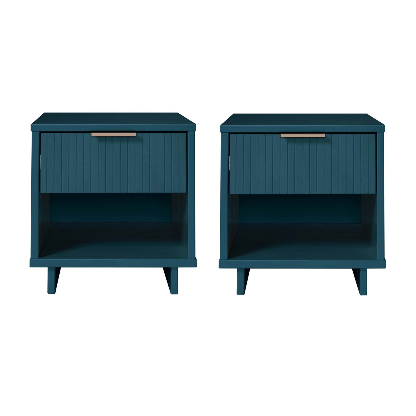 Granville Modern 18" Nightstand in Midnight Blue (1-Drawer) - Set of 2 2-NS-5004