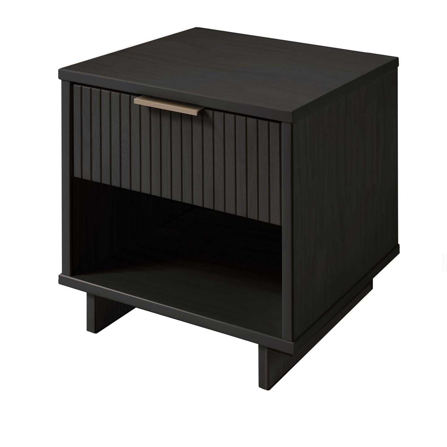 Granville Modern 18" Nightstand in Charcoal Gray (1-Drawer) - Set of 2 2-NS-5005