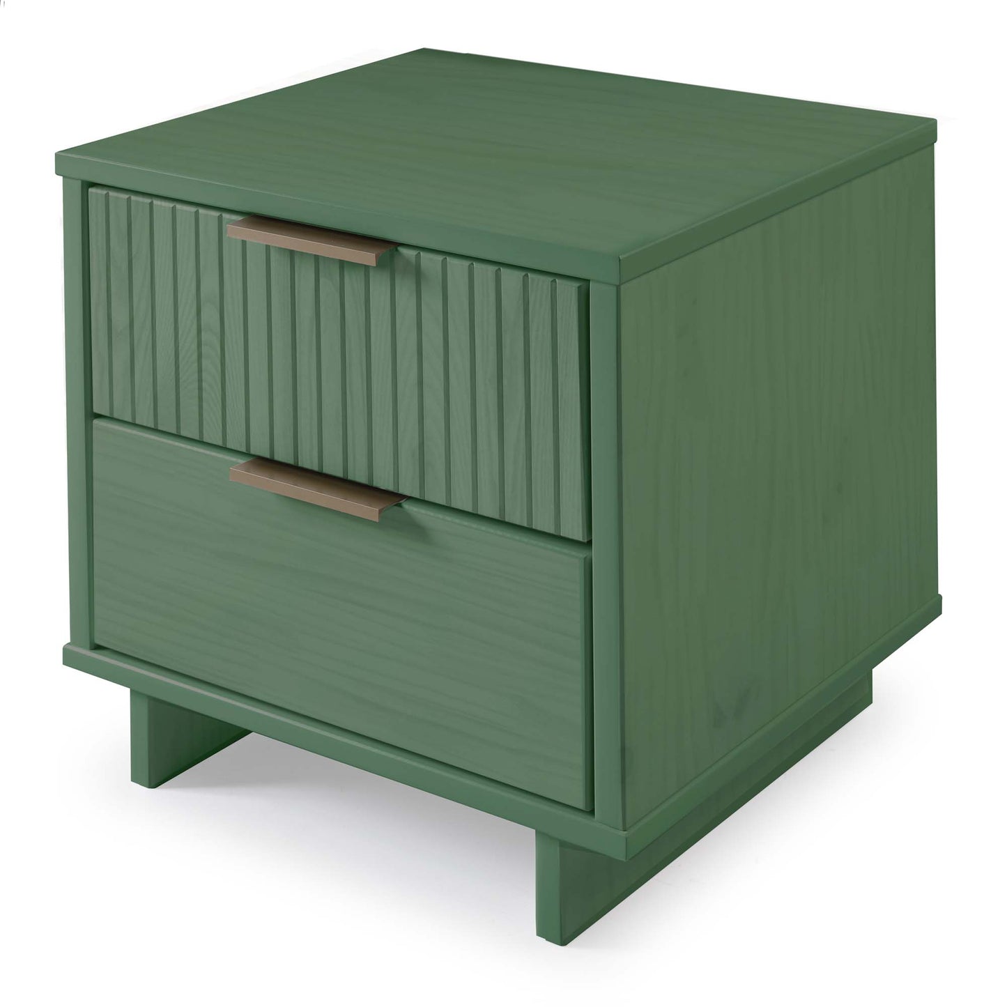 Granville Modern 18" Nightstand in Sage Green (2-Drawer) - Set of 2 2-NS-5013