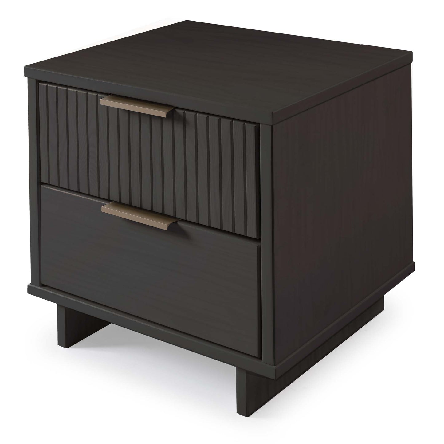 Granville Modern 18" Nightstand in Charcoal Gray (2-Drawer) - Set of 2 2-NS-5015