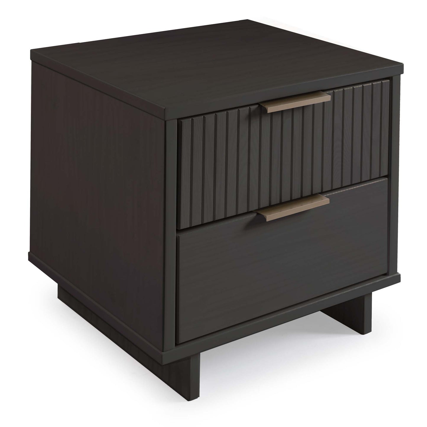 Granville Modern 18" Nightstand in Charcoal Gray (2-Drawer) - Set of 2 2-NS-5015