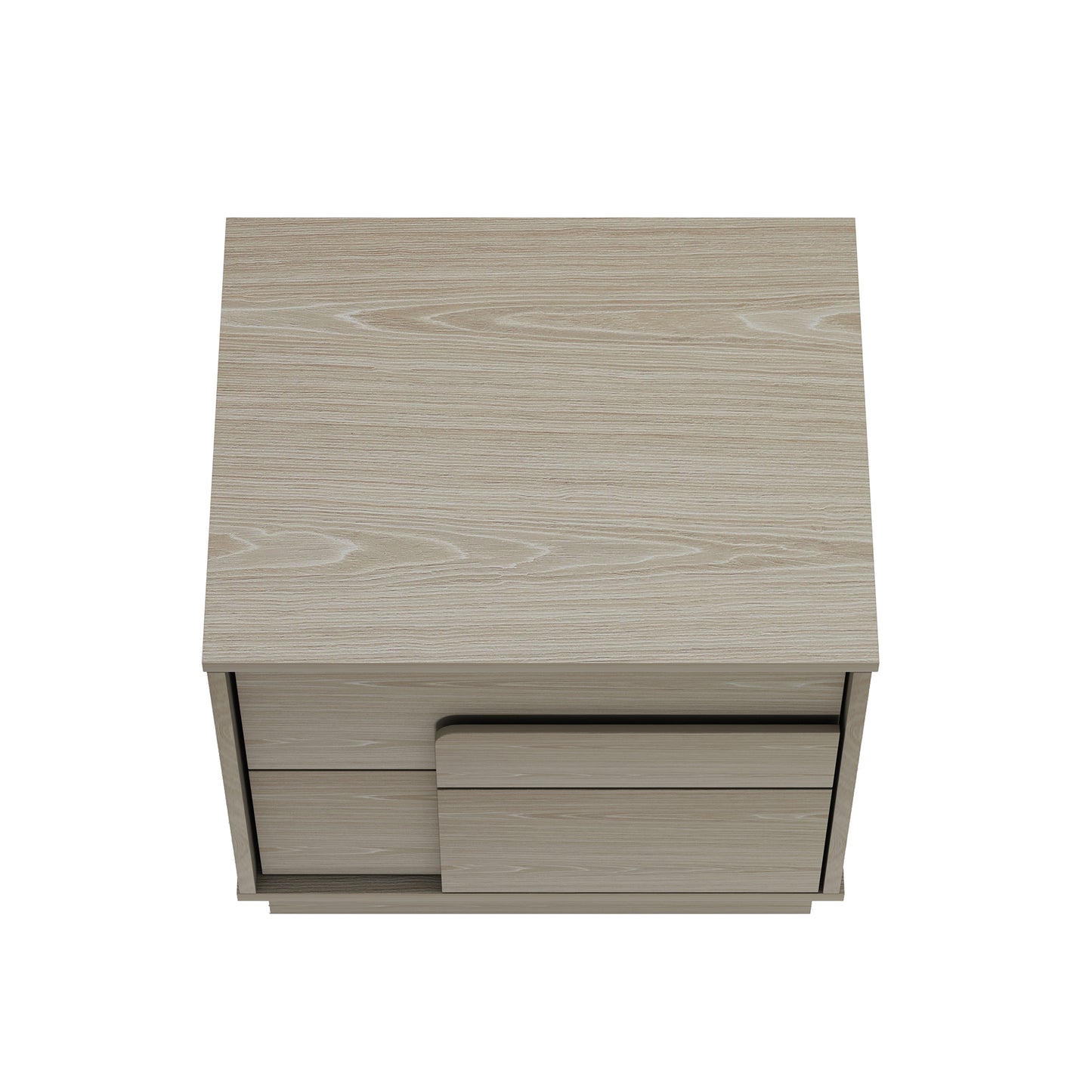 Horizon Modern 22" Nightstand in Whitewashed Oak (2-Drawer) - Set of 2 2-NS003-OK