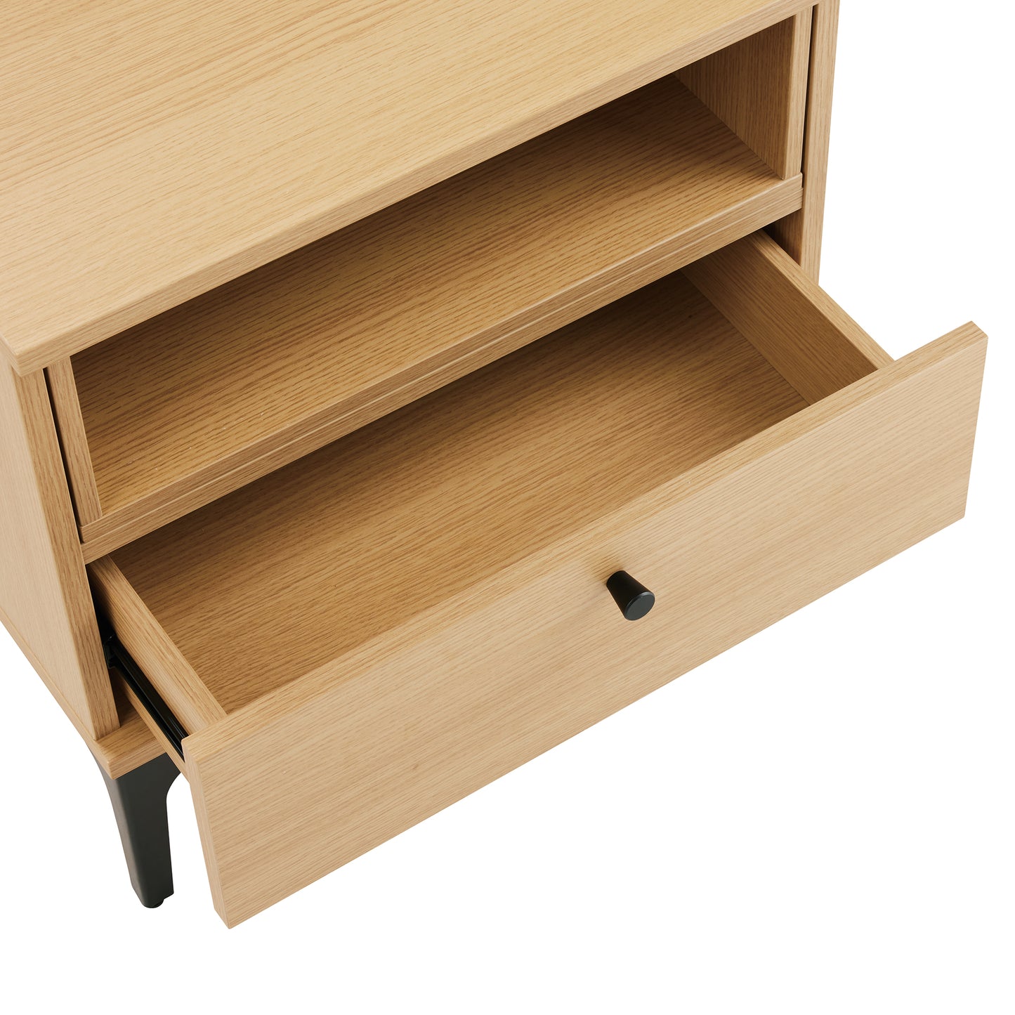 Amara Modern 20" Nightstand in Light Oak (1-Drawer) - Set of 2 2-NS006-NA