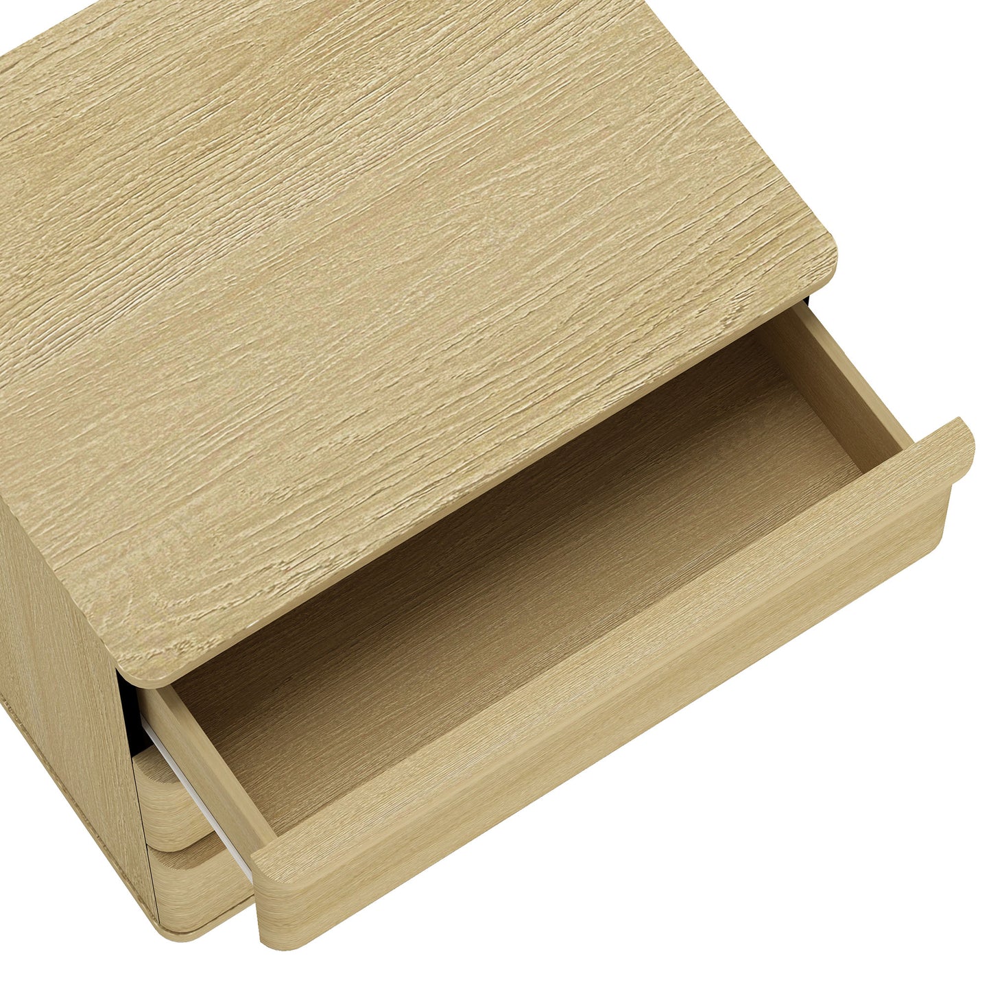 Molly Modern 26" Nightstand in Natural Oak (3-Drawer) - Set of 2 2-NS008-NO